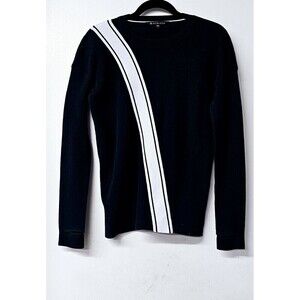 ATHLETA Blue White Stipe Long Sleeve Pullover Women Sweater (XXS)